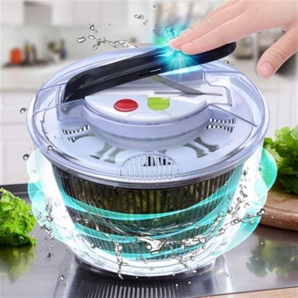 Salad Spinner, Large 5 L, Salad Spinners Best Rated, Lettuce Spinner, Salad Mixer Bowl, Salad Dressing Shaker-Ordinary Style