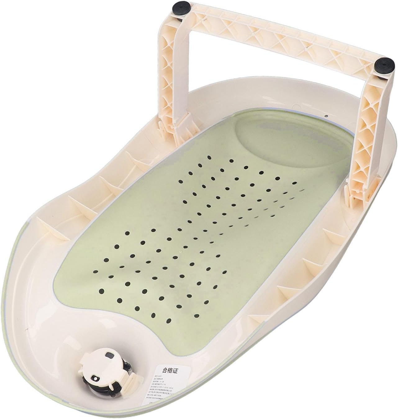 Baby Bath Support, Baby Bath Stand Foldable Ergonomic Infant Bath Support Tub Baby Bathtub Baby Bath for Baby Bathing (Green)
