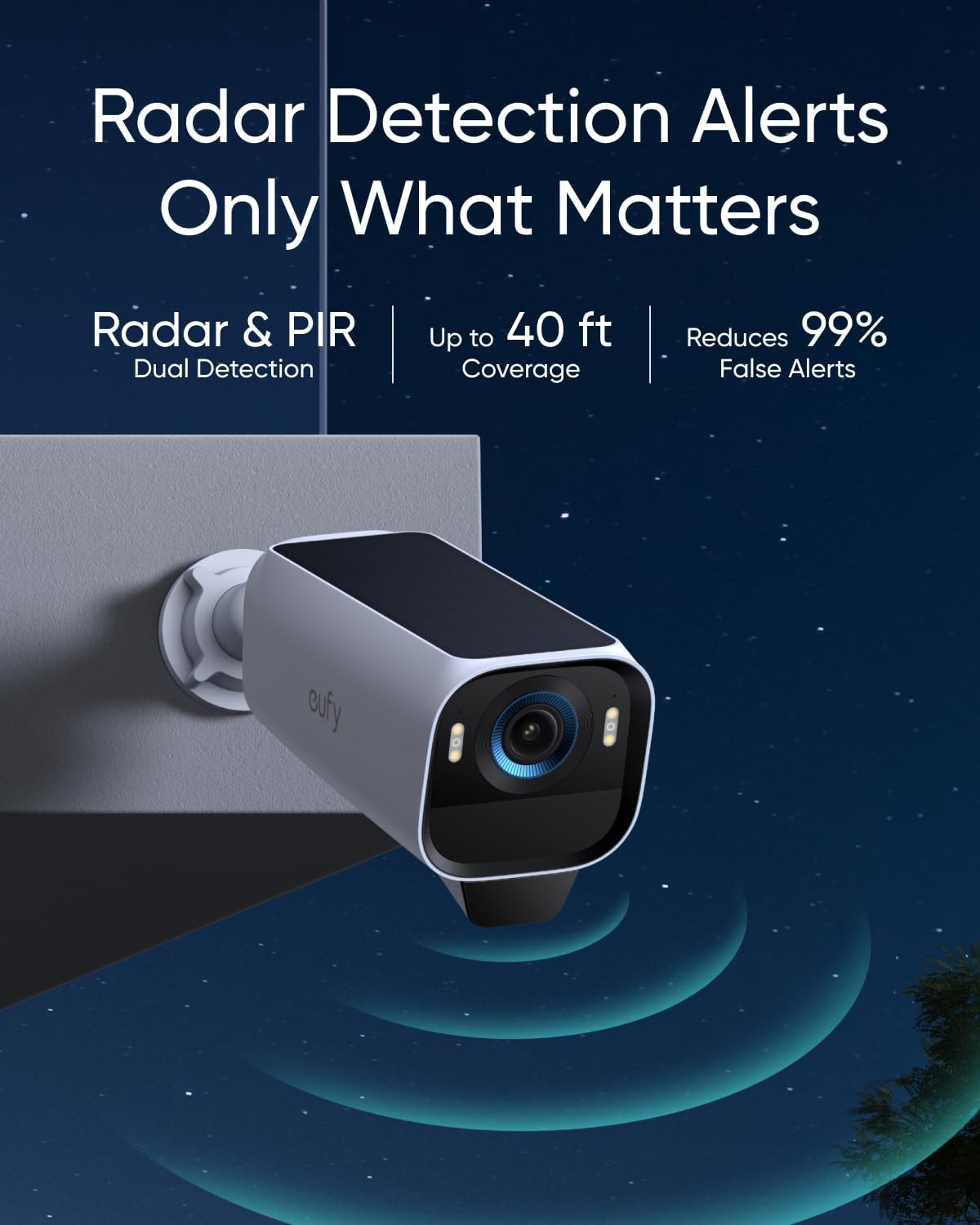 eufy Security eufyCam S3 Pro 4-Cam Kit, Solar Camera Outdoor Wireless, MaxColor Night Vision, 4K Security Camera with Solar Panel, Face Recognition AI, Expandable Local Storage, No Monthly Fee