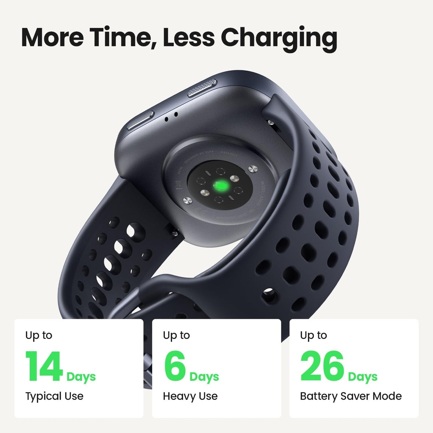 Amazfit Bip 6 Smart Watch 46mm, 14 Day Battery, 1.97" AMOLED Display, GPS & Free Maps, AI, Bluetooth Call & Text, Health, Fitness & Sleep Tracker, 140+ Workout Modes, 5 ATM Water-Resistance, Blush