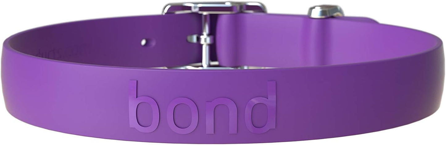 Bond Pet Waterproof Dog Collar - Durable, Comfortable, Adjustable, Wear Resistant and Easy to Clean for Puppies and XSmall Dogs (Orange, XSmall)