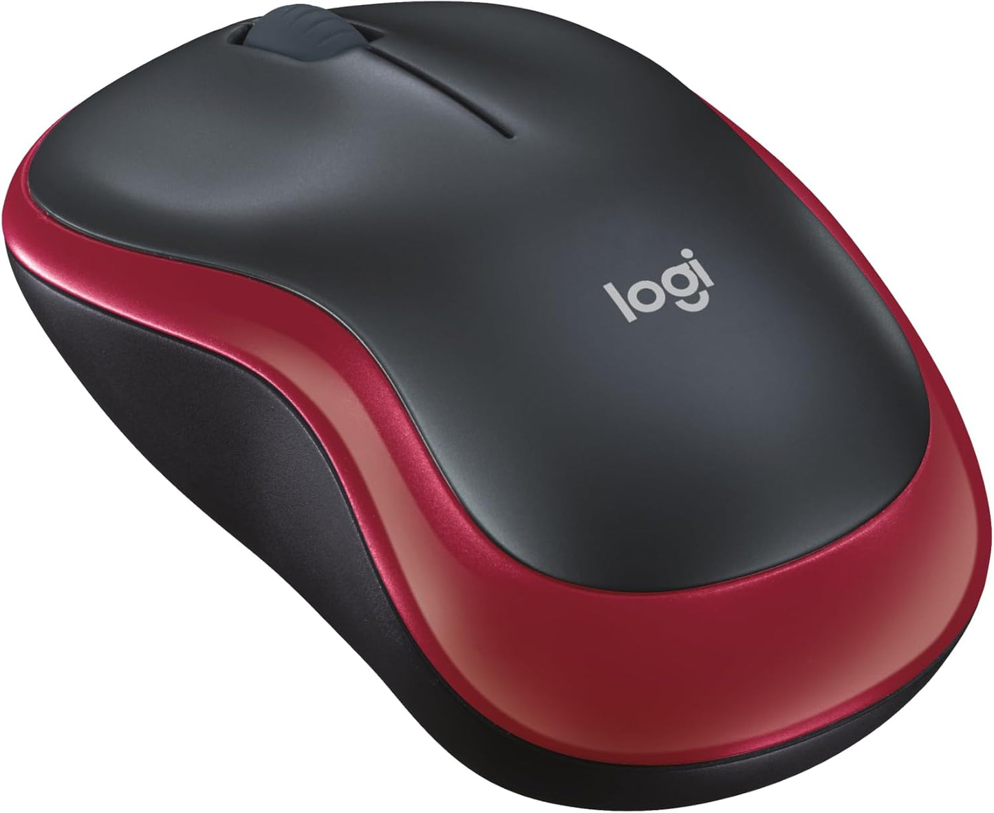 Logitech M185 Wireless Mouse, 2.4GHz with USB Mini Receiver, 12-Month Battery Life, 1000 DPI Optical Tracking, Ambidextrous, Compatible with PC, Mac, Laptop - Black