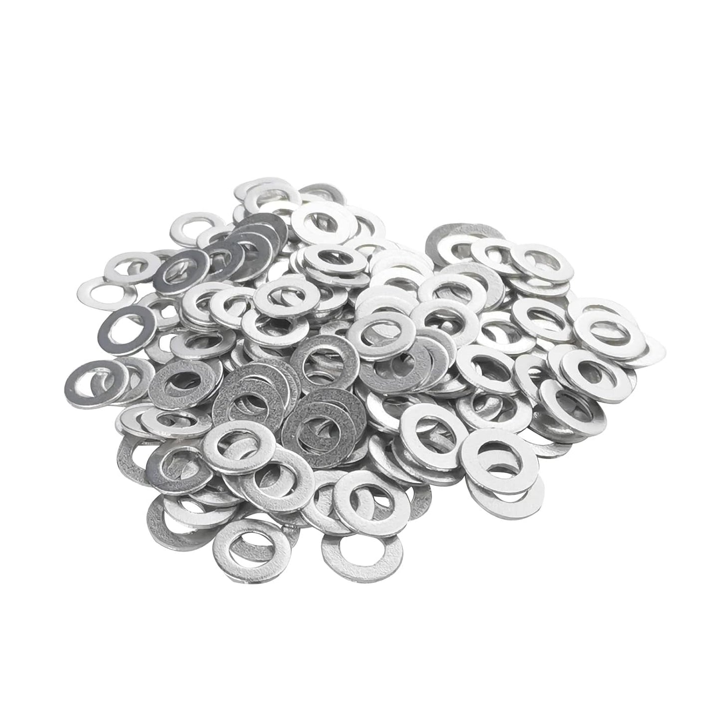 Fajoeda M6 Flat Washers 120Pcs M6 304 Stainless Steel Flat Washer for Bolts Screws, M6 x 12 mm x 1.5 mm