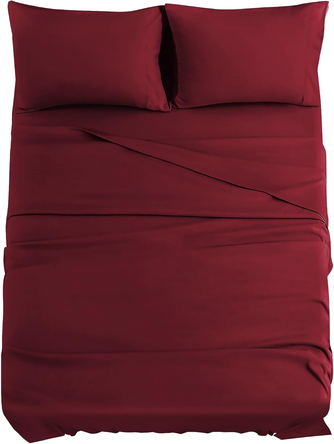 JOLLYVOGUE Queen Size Bed Sheet Set - 4 Piece Bed Sheets Set with Deep Pocket - Soft Breathable & Cooling - Resists Shrinkage & Fading Draps Queen - Easy Care (Dark Grey)