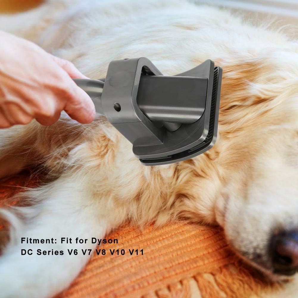 Pet Brush Suction Hair Pets Fit Vacuum Cleaner Head Replacement Vacuum Cleaner, Dog Pet Groom Tool Brush with Converter Adapter