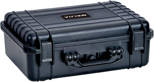 MEIJIA All Weather Portable Waterproof Hard Case,Camera Case with Customizable Fit Foam, Perfectly Protection of Camera, Drones,Pistols,Lens,Equipments,18.5 x14.06x6.93inches