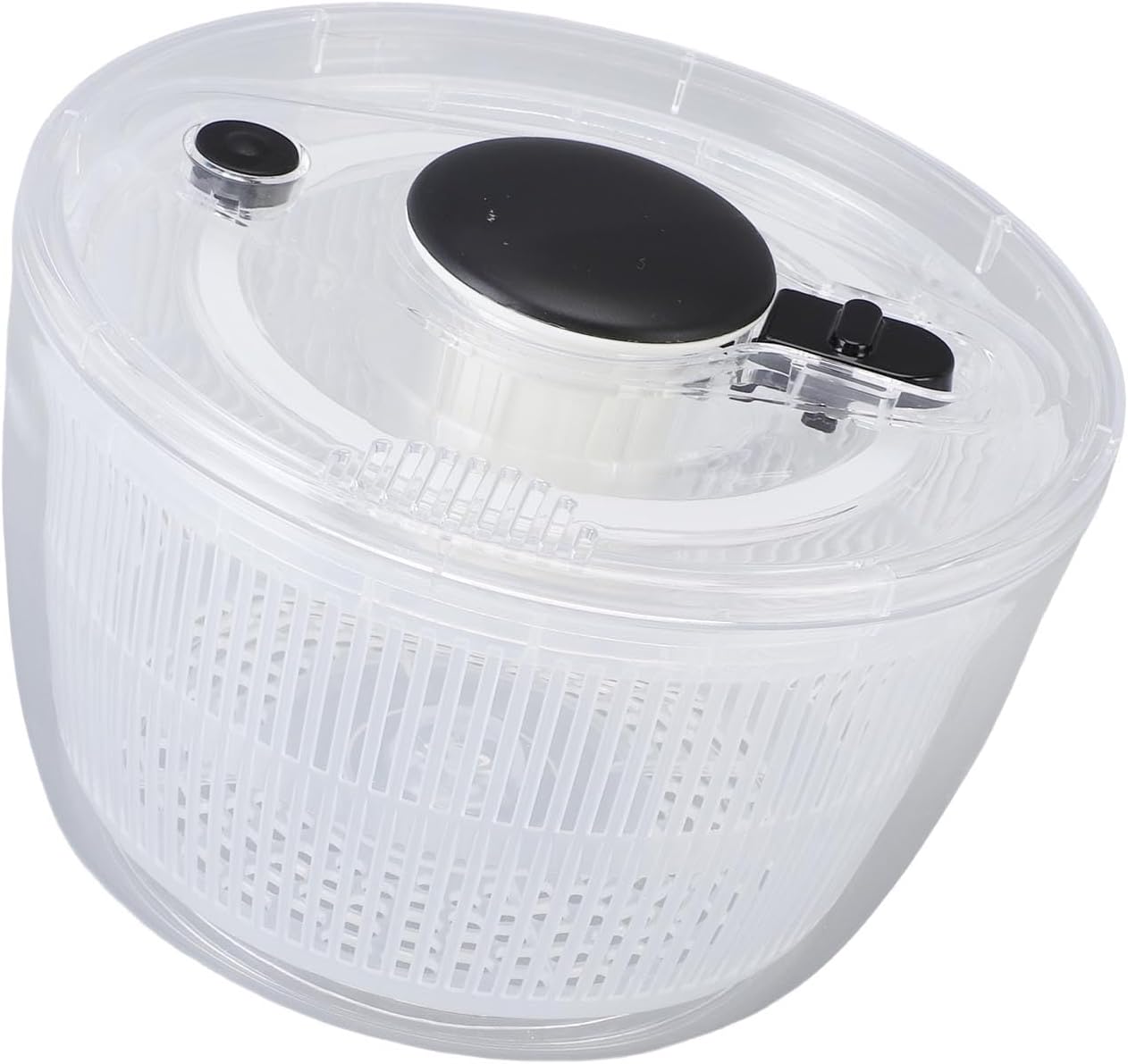 Vegetable Washer Dryer, Salad Spinner Anti Slip Base Home (Large 24x24cm / 9.4x9.4in)