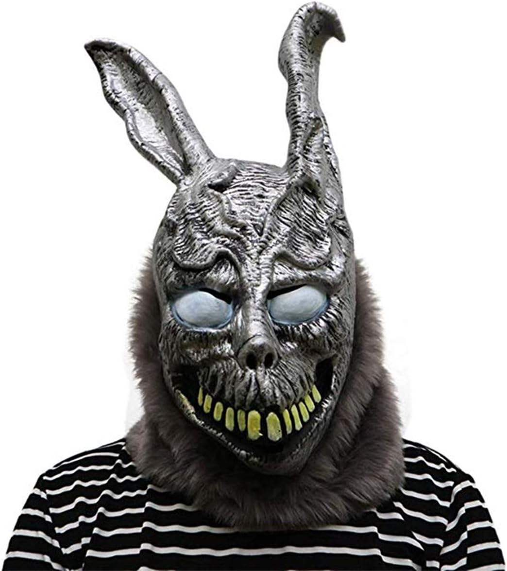 HOMELEX Frank Rabbit Mask Scary Donnie Darko Frank Mask Realistic Ghost Evil Bunny Headgear Halloween Cosplay Props for Adult