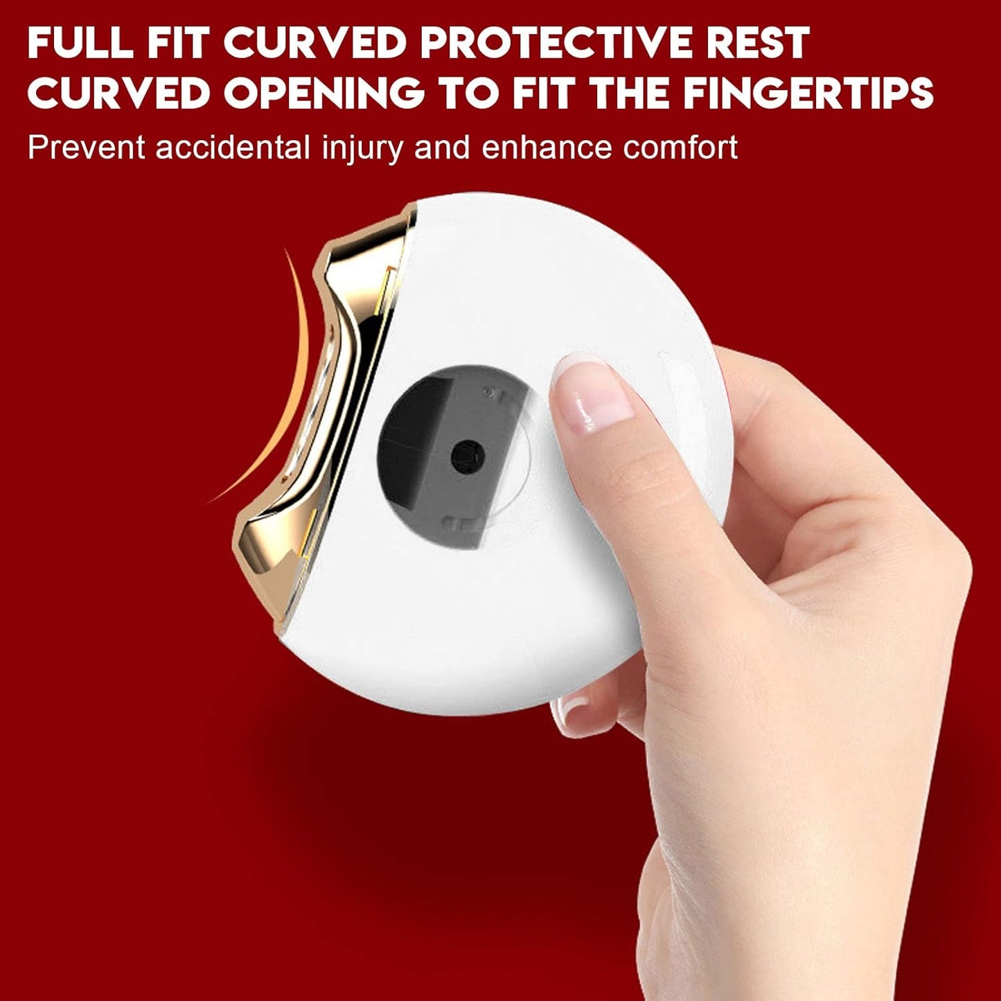 Electric Nail Clipper USB Rechargeable Nail Trimmer Nail Scissors Automatic Safety Fingernail Cutter for Children Seniors Adults (White)