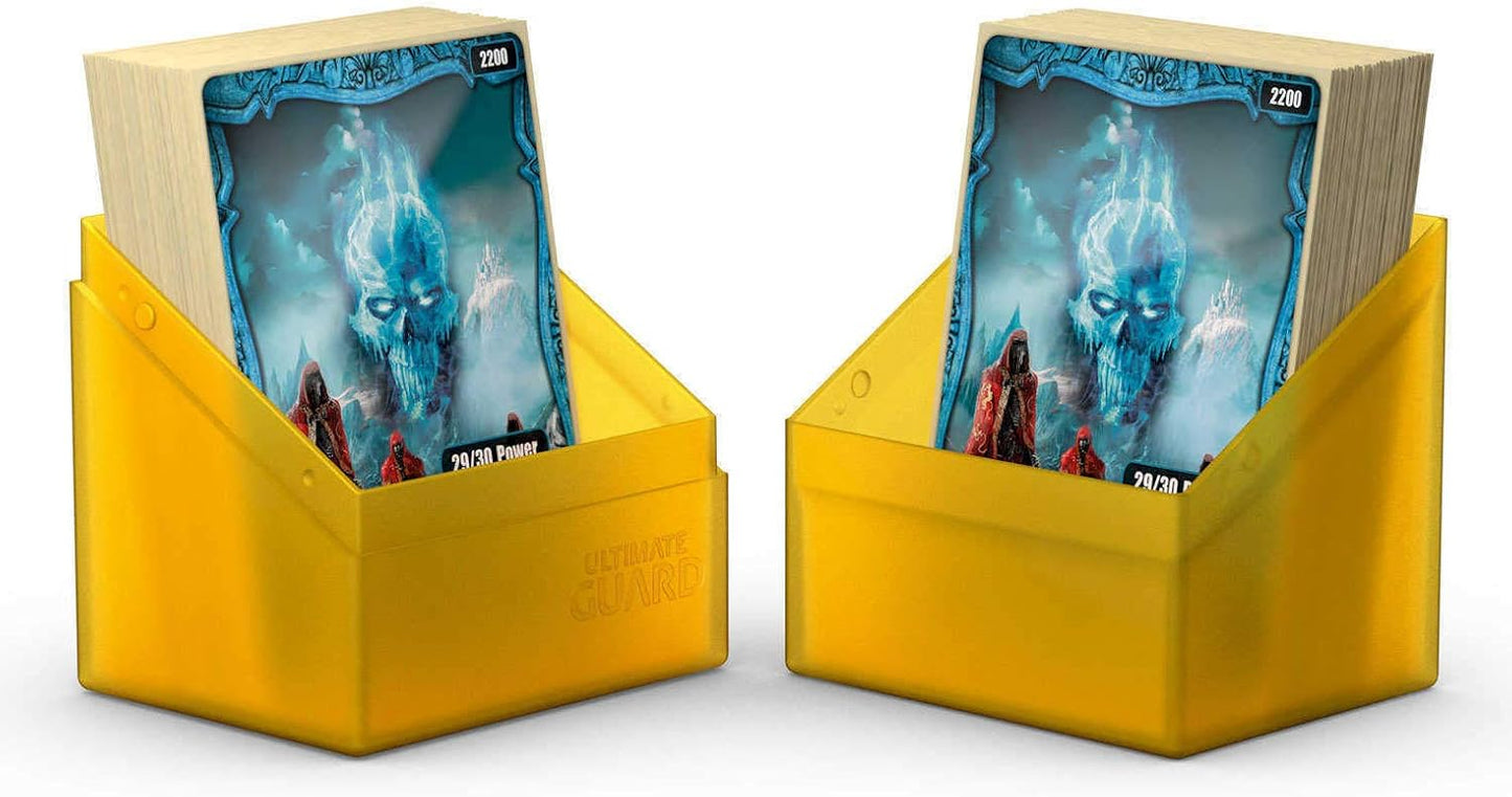 Ultimate Guard Boulder 100+ Classic, Deck Case for 100 Double-Sleeved TCG Cards, Onyx, Secure & Durable Storage for Trading Card Games, Soft-Touch Finish