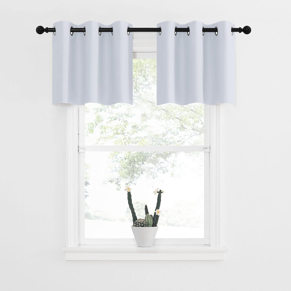 NICETOWN Blackout Curtains 2 Panels for Bedroom- Thermal Insulated Grommet Blackout Curtains 63 Inches Long for Living Room/Kitchen Rideaux occultants (2 Panels, W42 x L63 -Inch,Grey) - PuriLite