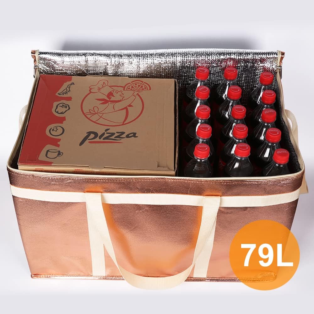 Purilite Select™ Insulated Food Delivery Bag – Extra Large Thermal Carrier for Hot & Cold Food Transport