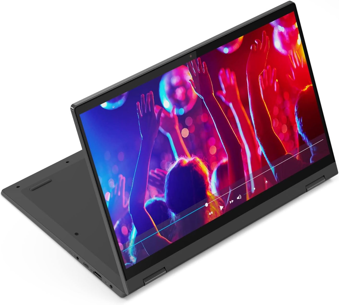 Lenovo Ideapad Flex 5 14'' 2-in-1 Touchscreen FHD Laptop - Intel Core i3-1115G4, 4GB RAM, 128GB SSD, Windows 11 S Mode- Graphite Grey (82HS00R9US), Gray