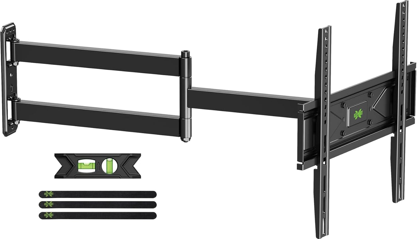 USX MOUNT Full Motion TV Wall Mount for Most 26-60 inch TVs up to 80 Lbs, Wall Mount TV Bracket with Articulating Swivel Tilting, Single Stud TV Mount, Max VESA 400x400mm, XMM904