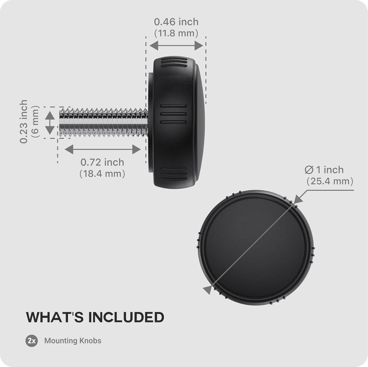 TUSITA 1" Mounting Knobs Compatible with Garmin Fish Finder