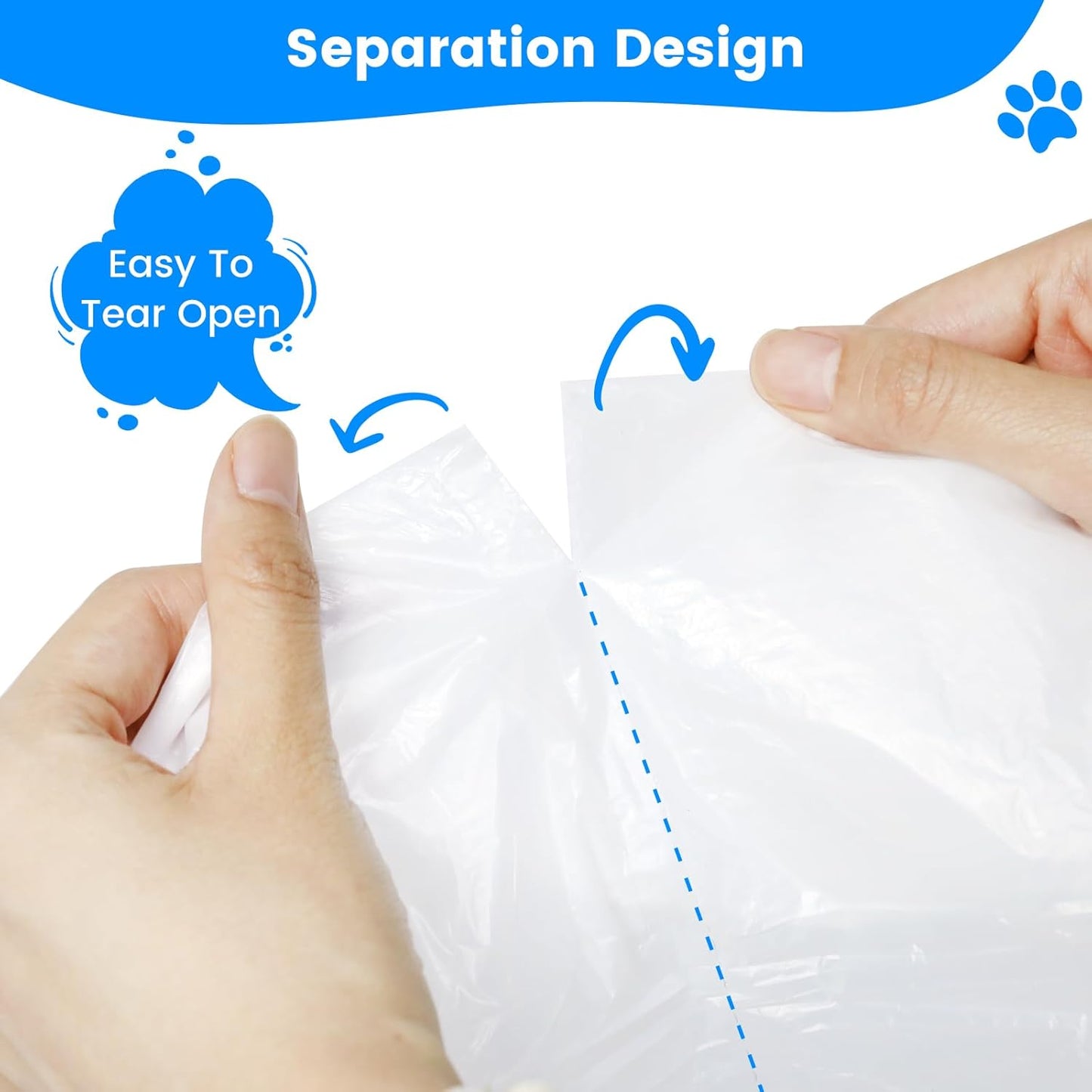 JYNSROU 120 Count Cat Litter Box Liners Bags for MeoWant MW-SC01 / MW-SC02, Extra-Thick Cat Waste Bags for Self-Cleaning Litter Box, Drawstring Self Cleaning Trash Bags -17.7" x 19.68"