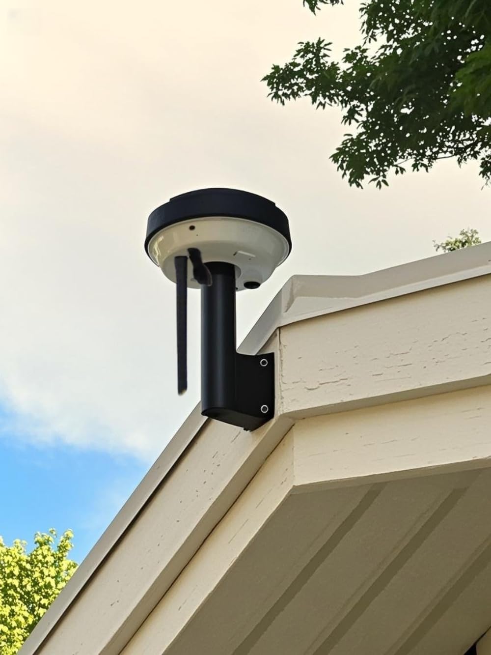 Wall Mount for Mammotion Luba/Yuka RTK Antenna - Mounting Bracket for Secure Installation & Precise Positioning (Black)