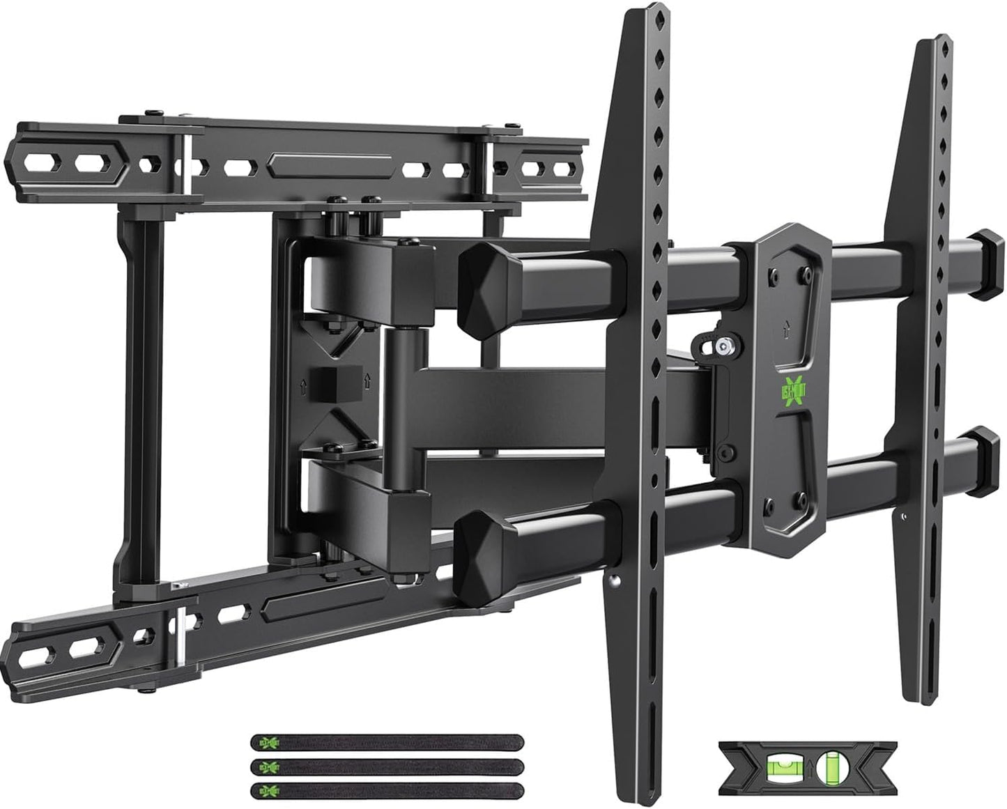 USX MOUNT TV Wall Mounts Fit 16" 18" or 24" Studs for 42"-80" TVS Holds up to 110lbs, Full Motion TV Wall Mounts Tilt Swivel Extension TV Mounts with Dual Articulating Arms, Max VESA 600x400mm