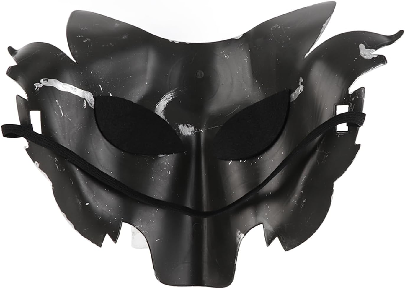 Aoaoy Wolf Head Mask, Halloween Cosplay Mask Realistic Eyes Full Face Masks with Elastic Band for Halloween Party (silver)