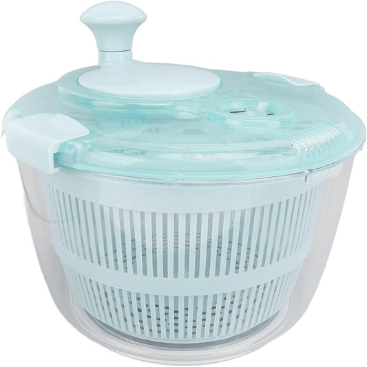 Salad Spinner Lake Blue 5L Fast Manual Washer Spinner for Vegetable Fruit Lettuce - PuriLite