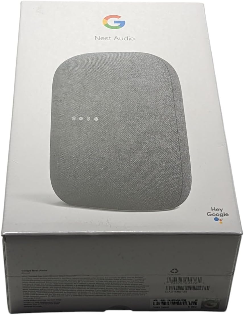 Google Voice Bluetooth Speaker - Wireless Music Streaming, Powerful Sound, Built-in Assistant, Wi-Fi and Bluetooth Connection, Smart Home Control, Stereo Pairing (Charcoal)
