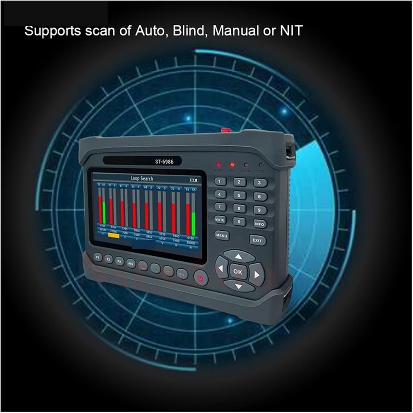 ST 6986 Satellite Signal Finder Locator DVB-S2 S DVB T T2 Satellite Signal Meter for Dish Network Directv