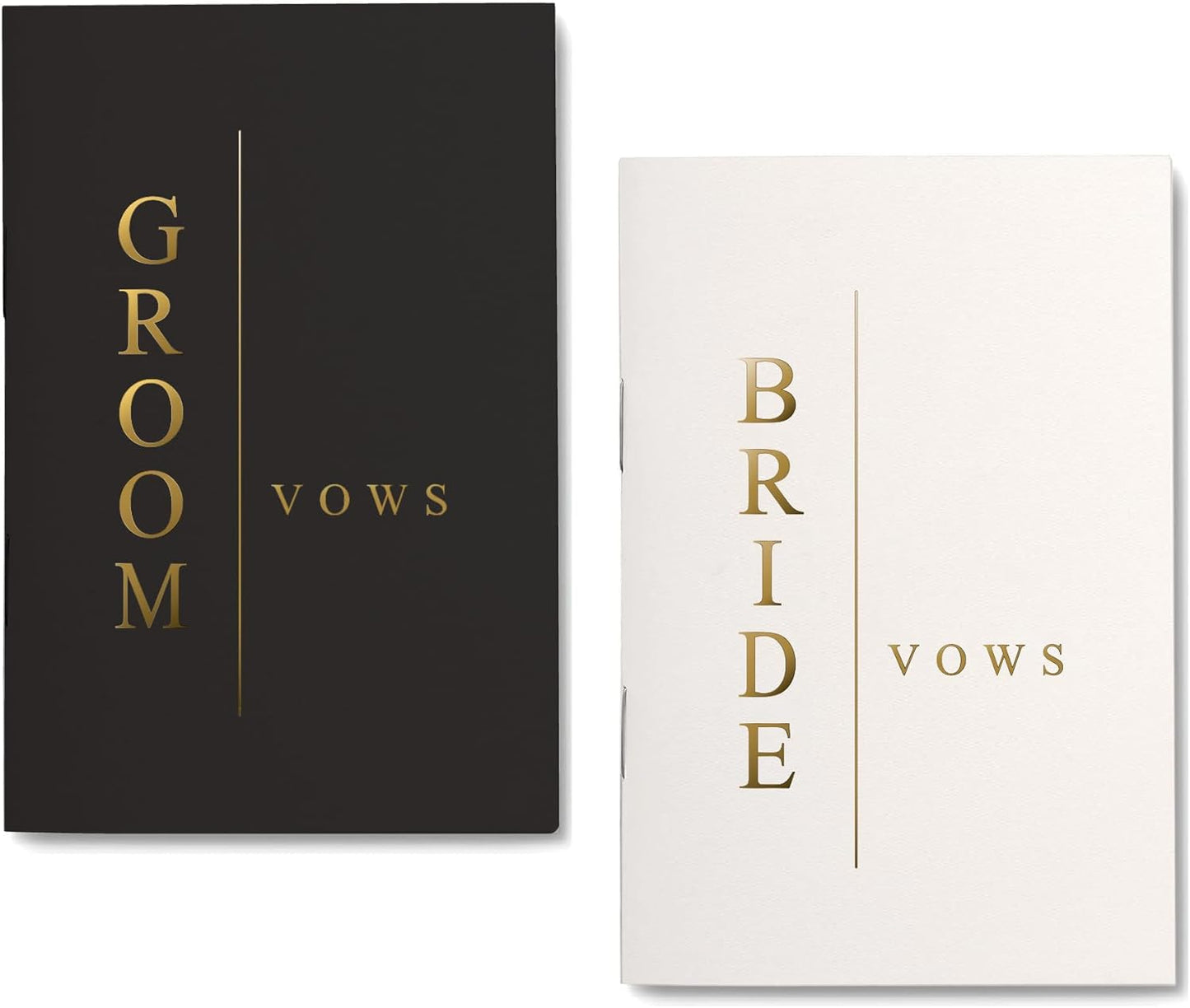GroomBrideGifts Wedding Vow Book for His and Hers, Soft Touch, Perfectly Sized Bride and Groom Vow Books, Wedding Essentials, Wedding Registry Ideas, His and Hers Gifts