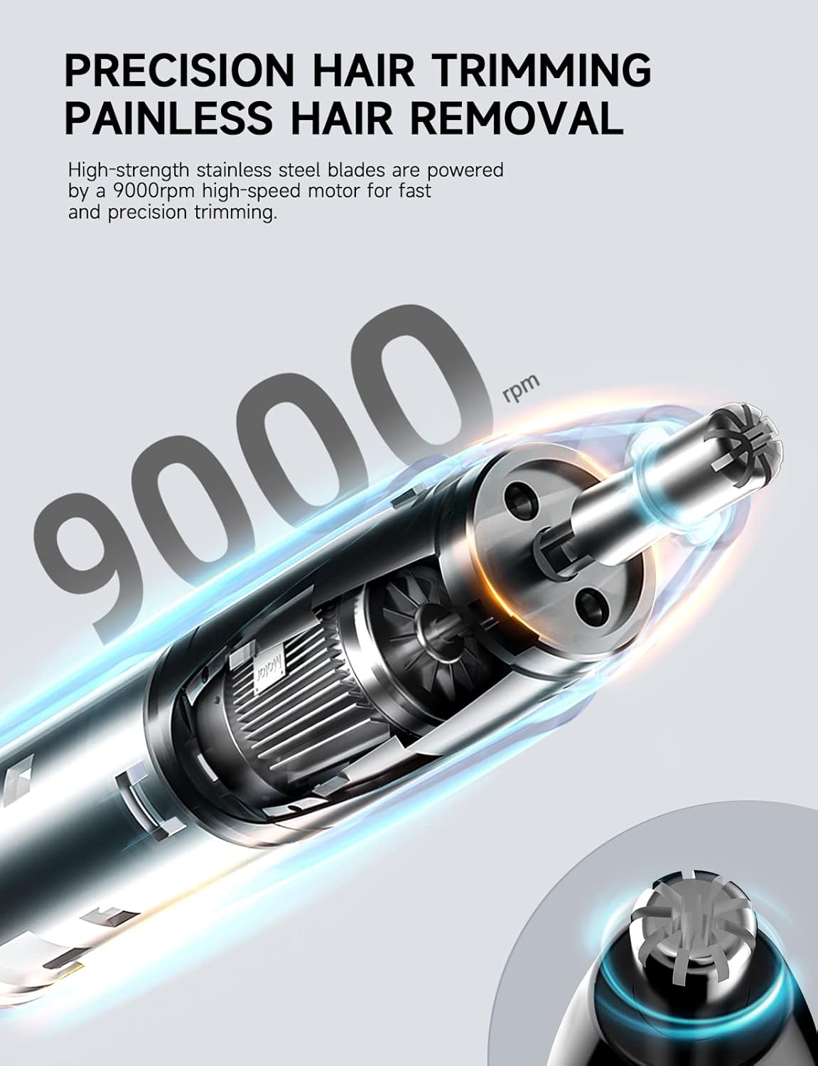 Purilite Select Rechargeable Ear and Nose Hair Trimmer