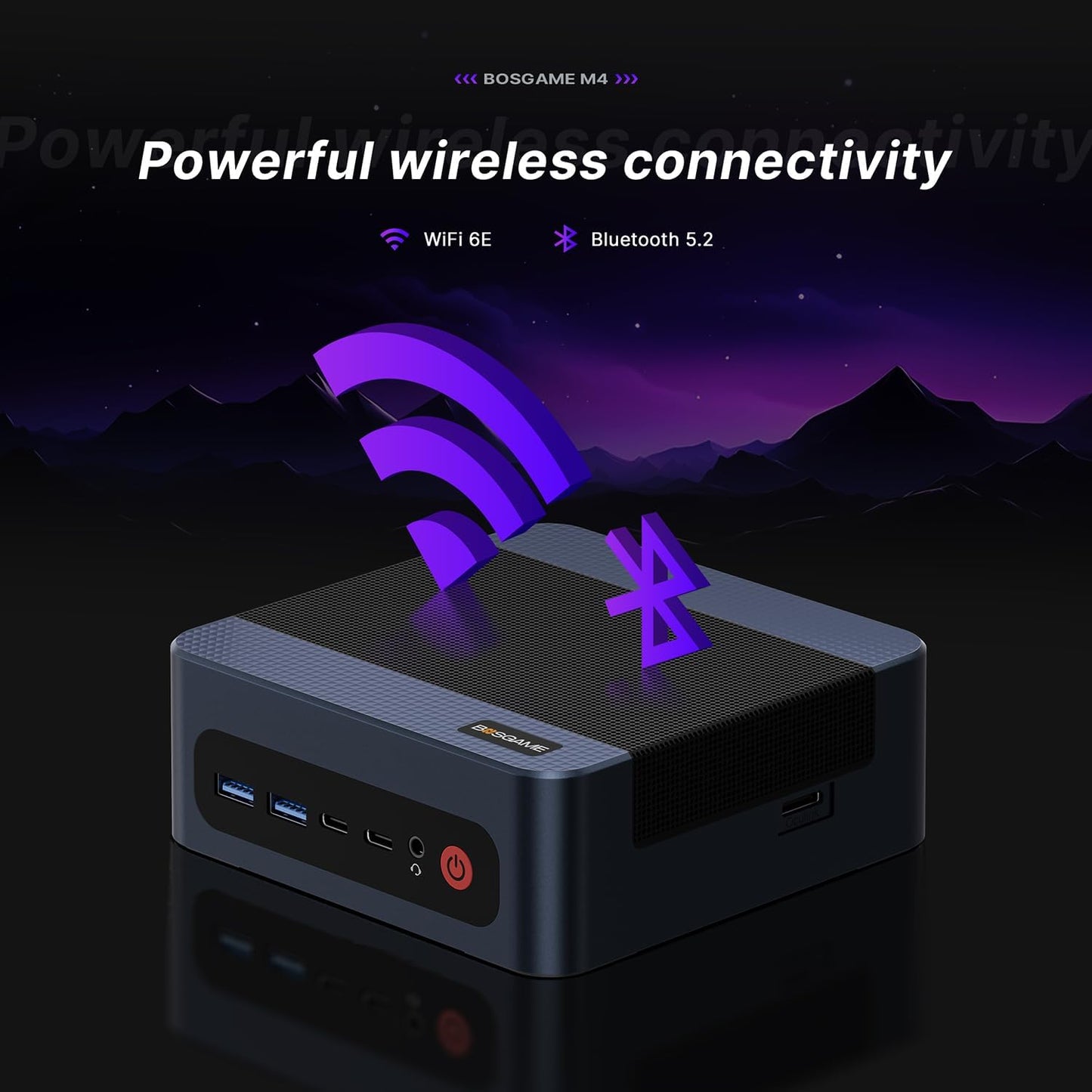 BOSGAME P3 Lite Mini PC, AMD Ryzen 7 6800H Mini Computers, 24GB DDR5, 1TB PCIe SSD, 4K Triple Display & USB4, Dual 2.5G LAN & Wi-Fi 6E & BT5.2, Desktop Computers for Gaming, Office, Design