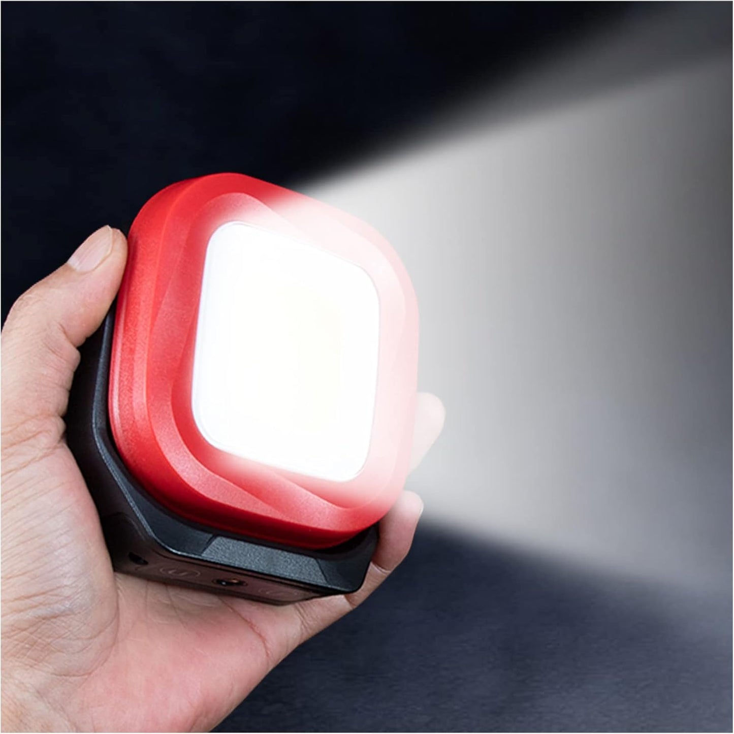 ORHOMELIFE Magnetic Work Light, 42 LEDs 1000 Lumens Rechargeable Portable Magnetic Flashlight Inspection Light for Car Repair, Camping, Emergency & Job Site Lighting (2 PCS)