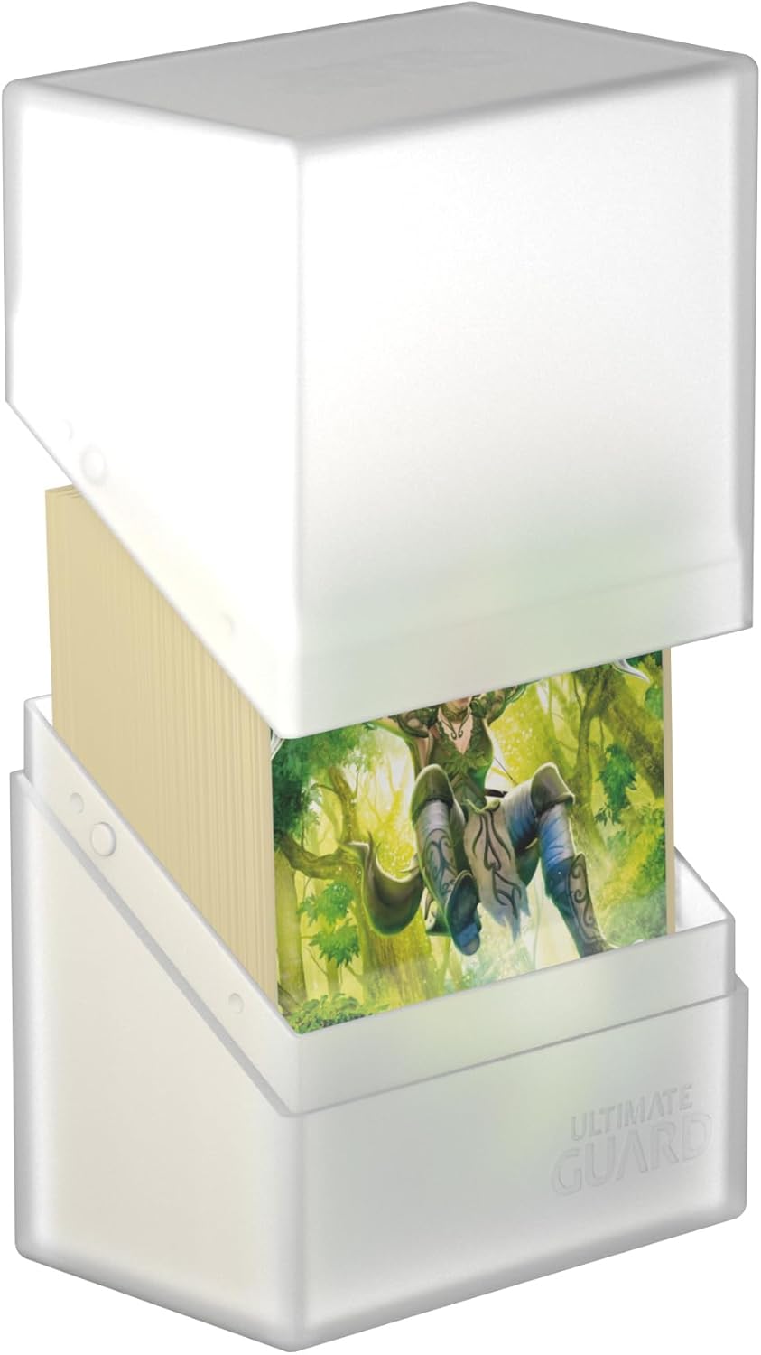 Ultimate Guard Boulder 100+ Classic, Deck Case for 100 Double-Sleeved TCG Cards, Onyx, Secure & Durable Storage for Trading Card Games, Soft-Touch Finish