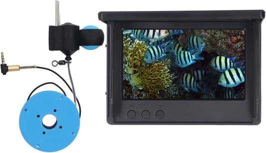 Underwater Fishing Camera, Portable Fish Finder Camera with 4.3 Inch LCD Monitor, 1080P Wide Angle Lens LED Water Proof Camera for Ice Lake Sea Boat Kayak Fishing
