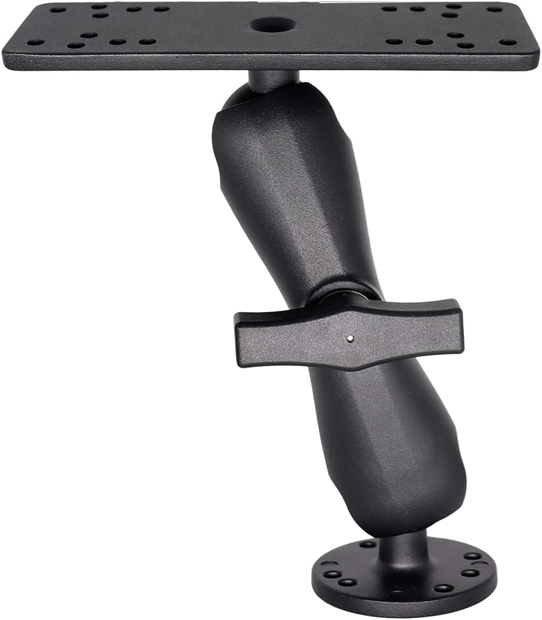 WINDFRD 1.5" Ball Medium Arm Marine Electronic Mount, Fish Finder Mount, Universal Mounting Plate with 1.5 inches / 38mm / C Size Ball Adapters, Compatible with Humminbird, Garmin, Lowrance and More