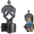 tridaptor - Universal Phone Scope Digiscoping Adapter|High-Precision XYZ Metal Telescope Mount 3-Axis Smartphone Holder for Spotting Scope Monocular Binos|Fits All Cell Phone Camera/Max 2.4" Eyepiece
