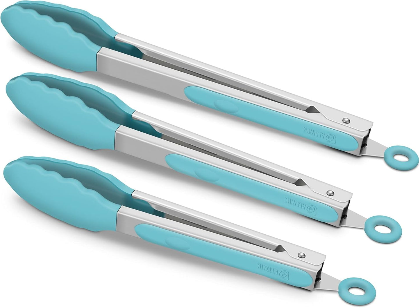 Purilite Select Silicone & Stainless Steel Kitchen Tongs