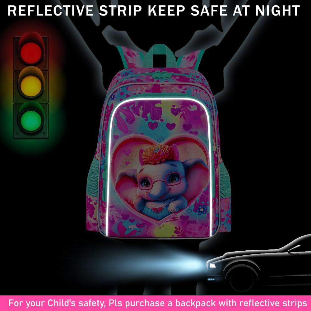 3pcs Backpack for Boys and Girls, 16” Kids Kindergarten Bookbag with Lunch Box, Cute Elementary Backpacks for Boy Girl