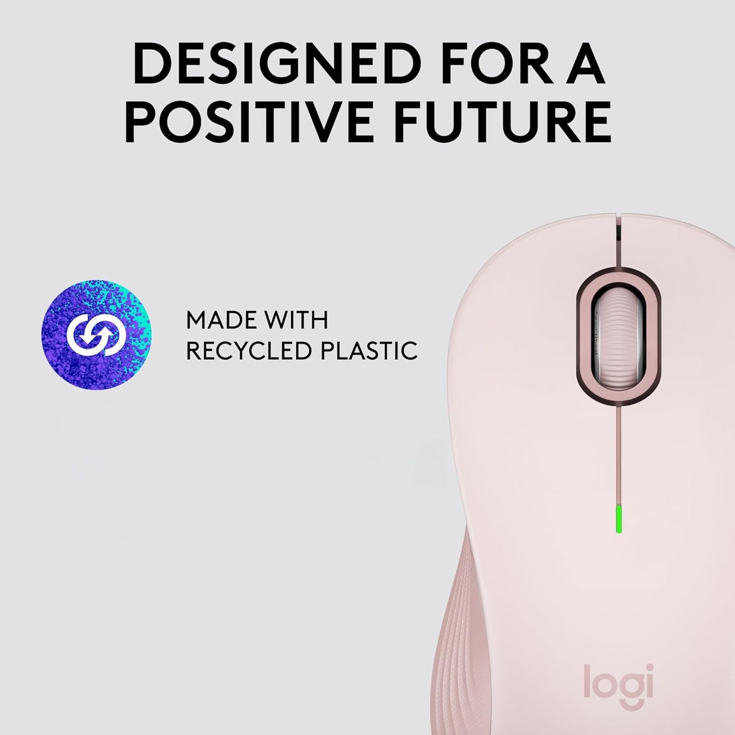Logitech Signature M650 L Full Size Wireless Mouse - For Large Sized Hands, 2-Year Battery, Silent Clicks, Customizable Side Buttons, Bluetooth, for PC/Mac/Multi-Device/Chromebook - Black