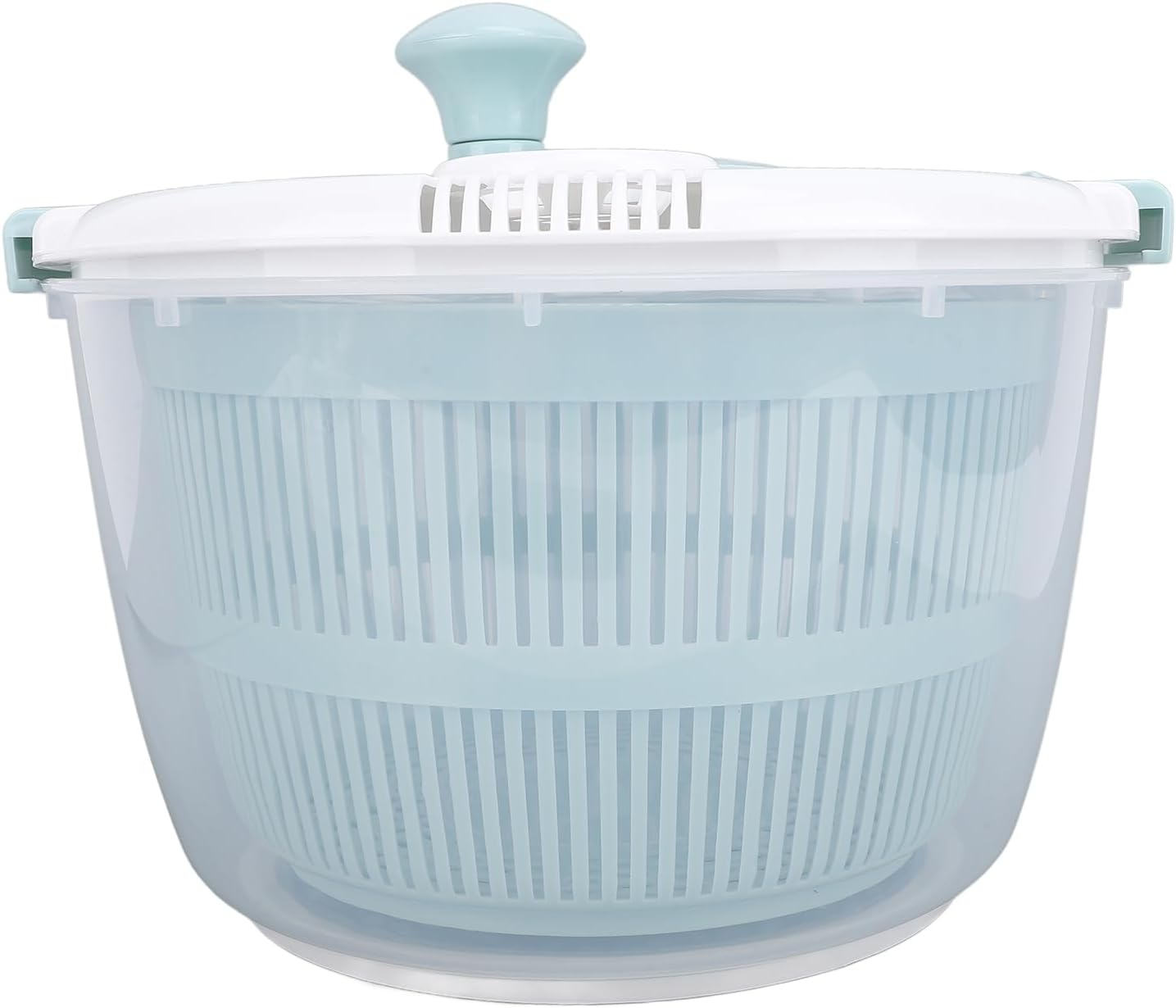 Fruit Washer Spinner, 5L Salad Spinner, 5.3 Quart Lettuce Spinner, Fruit Dryer Spinner, Salad Dryer for Washing, and Draining Greens, Fruits, and Vegetables, Blue