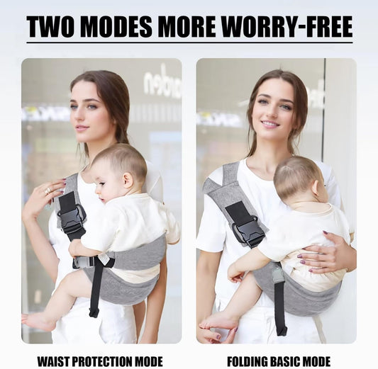 Easy to Carry Carrier - Compact Toddler Carrier with Adjustable Strap, Soft Lining, Non-Slip Hip Seat for Babies and Toddlers (7-45 lbs, 6-48 months)