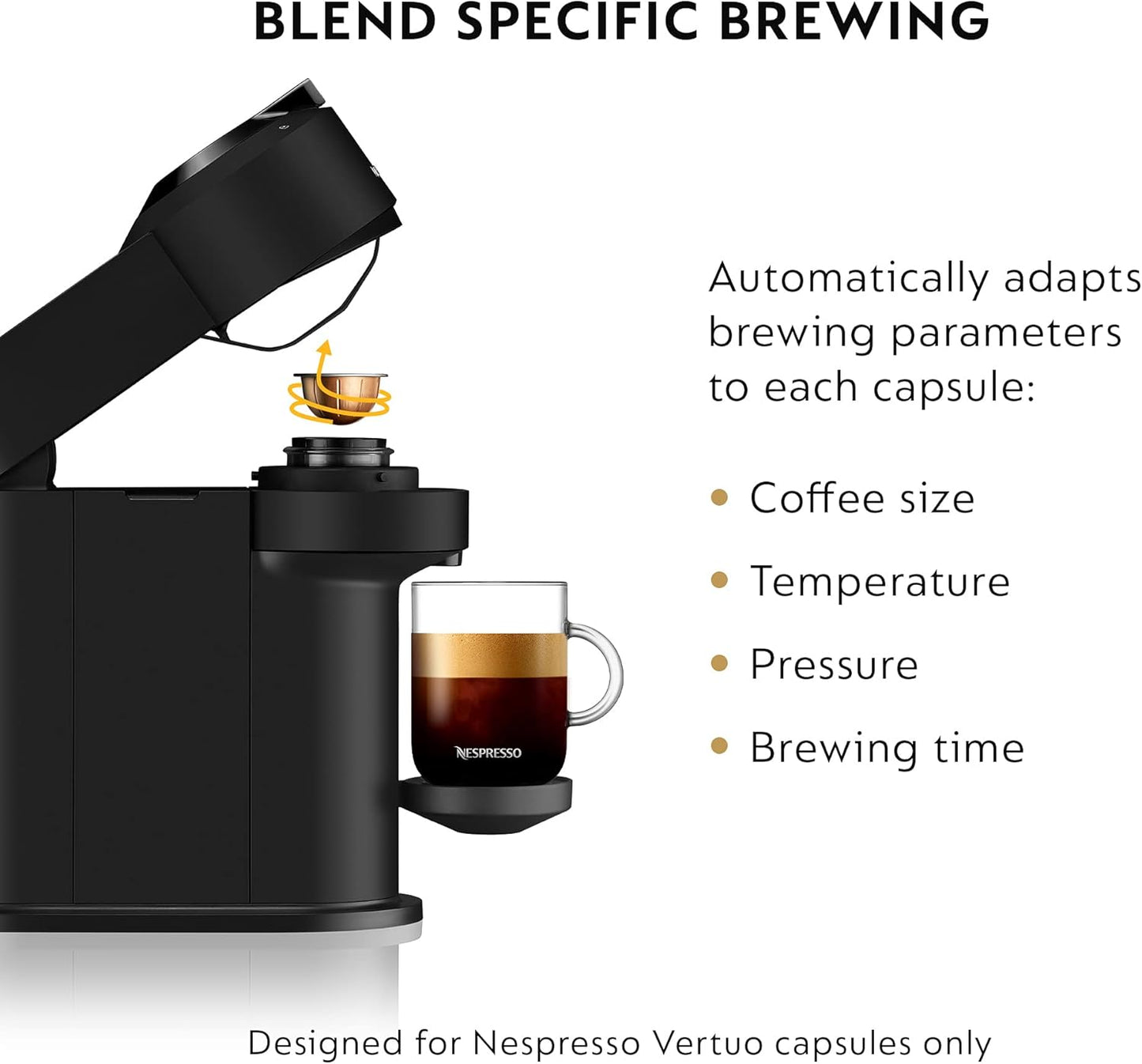Nespresso Vertuo Next Coffee and Espresso Machine by Breville with Aeroccino Milk Frother - Light Grey
