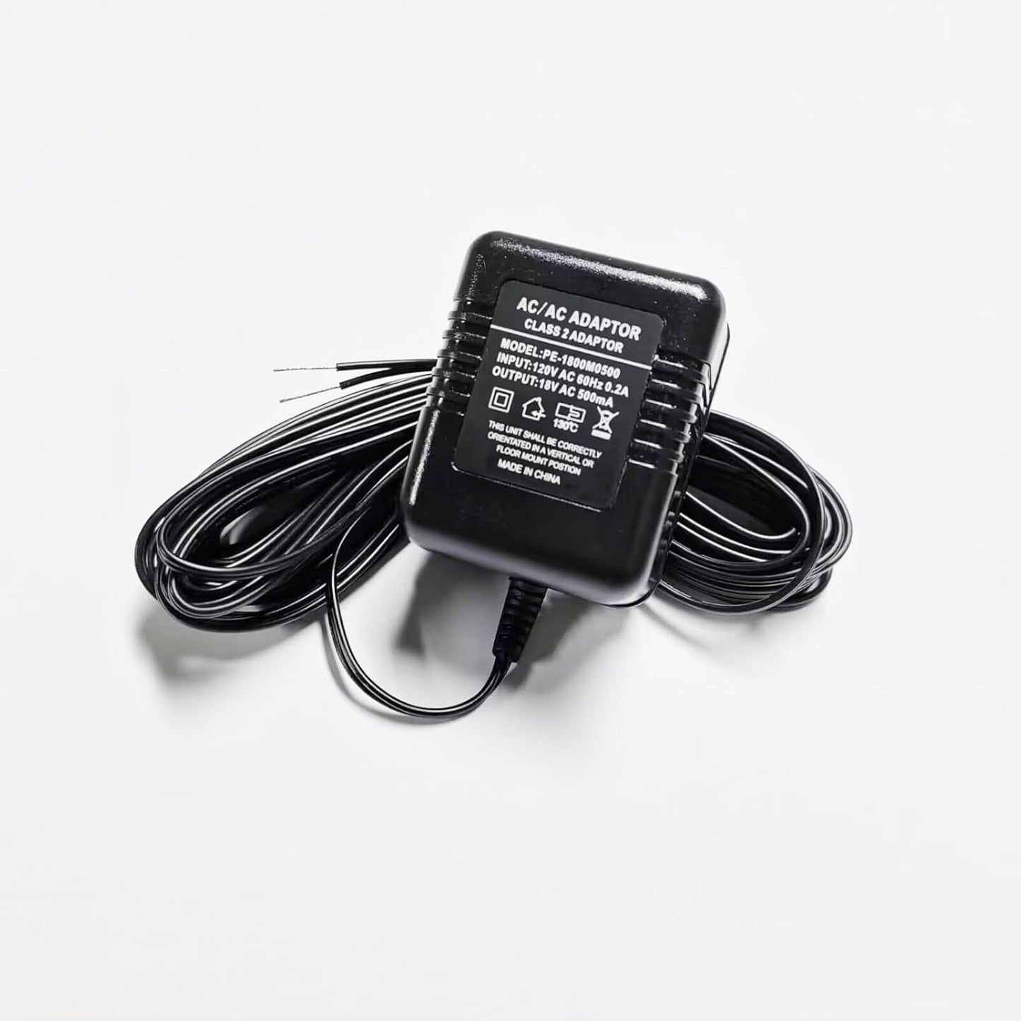 24V 500mA Power Adapter,Extra Long 26ft Extension Cabel Doorbell Transformer for Nest Ecobee Sensi,Honeywell,Ring Video Doorbell,Wyze Doorbell,Eufy Pro Cam,Power Supply