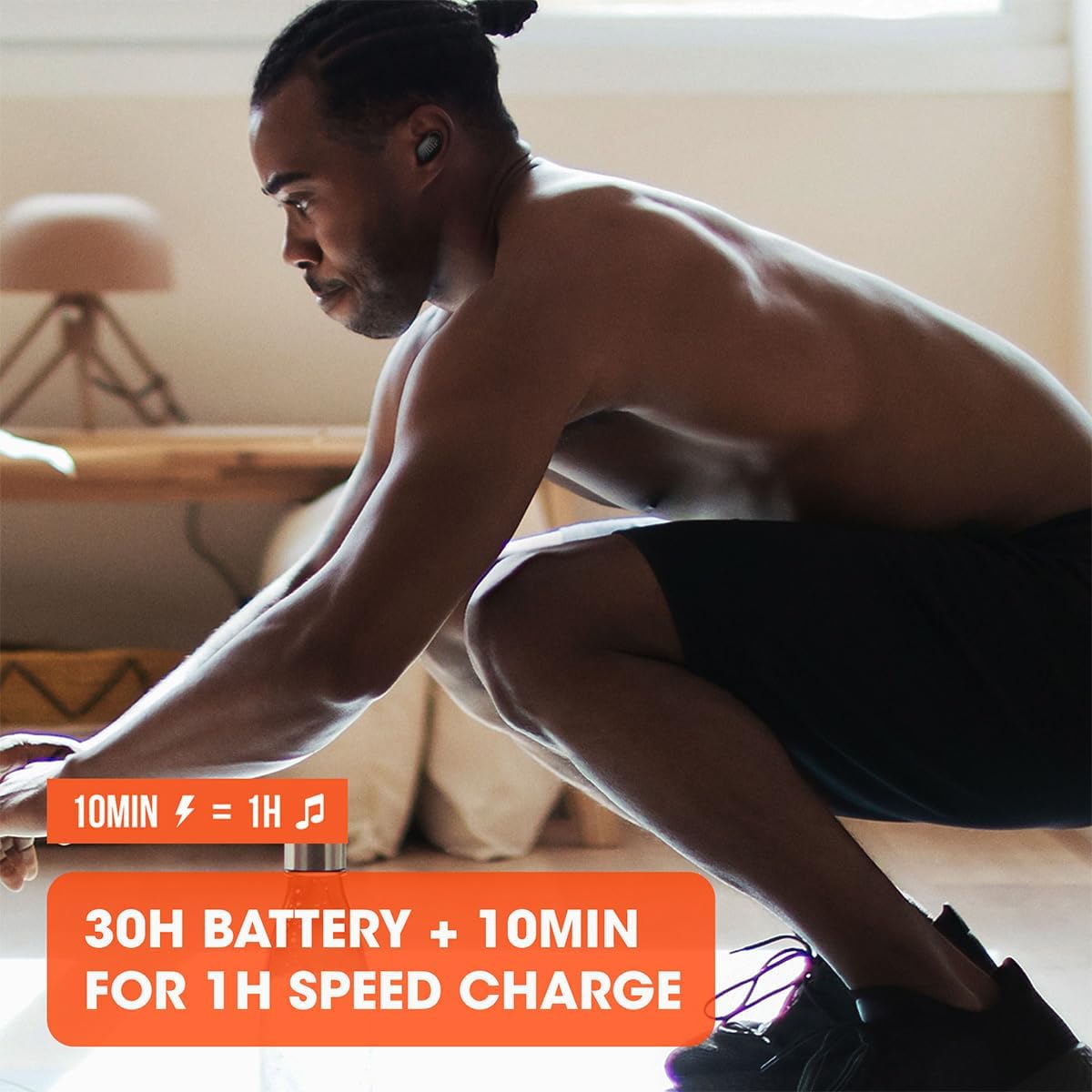 JBL Endurance Race Waterproof True Wireless Active Sport Earbuds, with Microphone, 30H Battery Life, Comfortable, dustproof, Android and Apple iOS Compatible (Black)