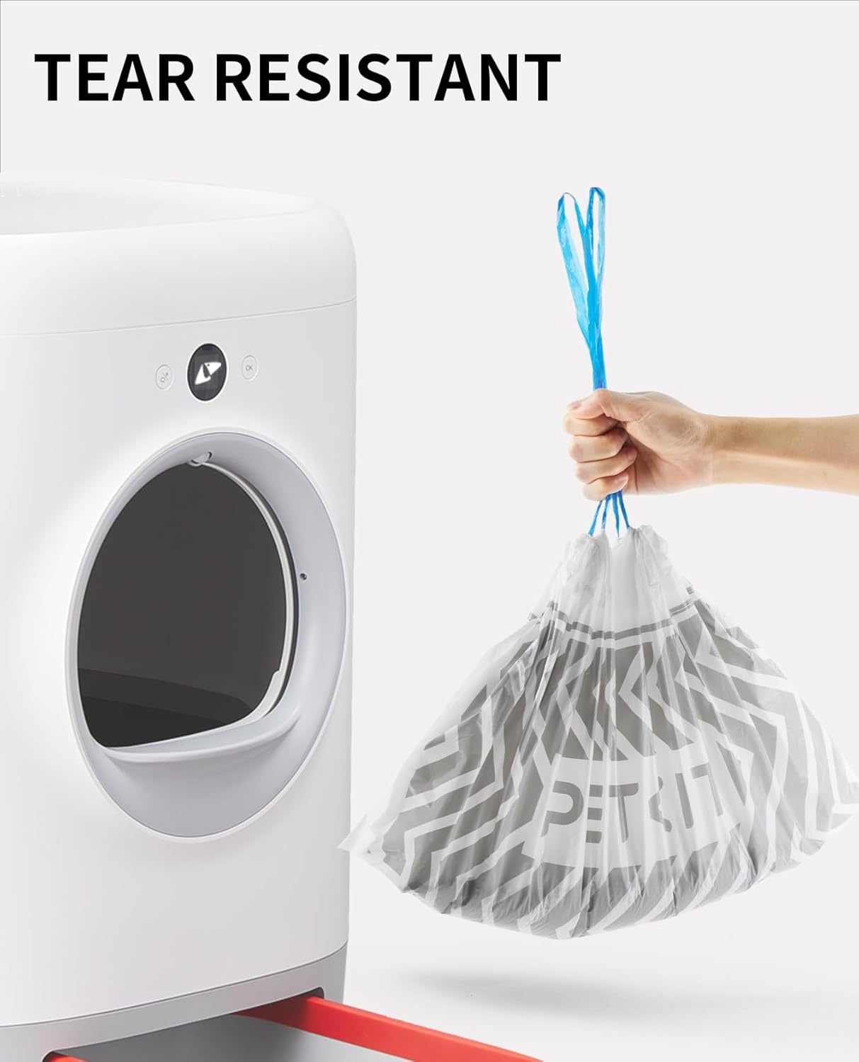 PETKIT PuraX PuraMax Replaced Waste Bags-1 Roll, Portable Cat Litter Waste Receptacles Bags for Self-Cleaning Cat Litter Box