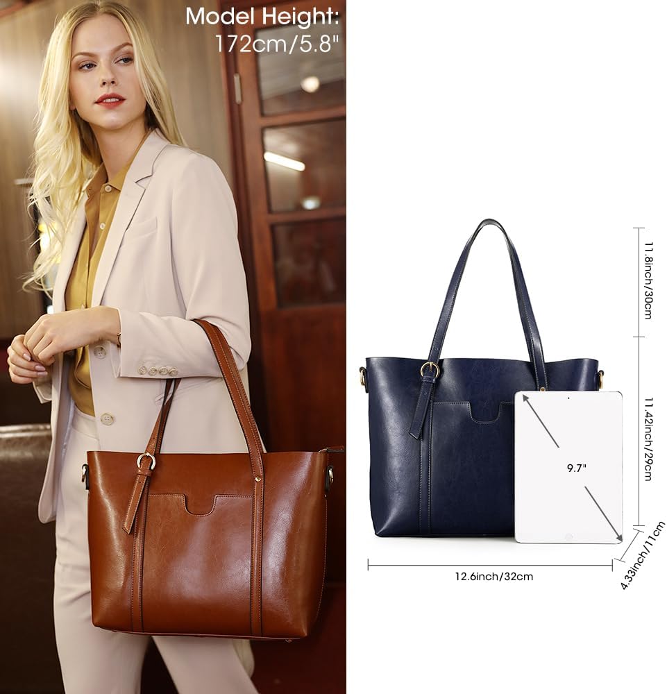 Purilite Select Women’s Vintage Leather Tote Bag