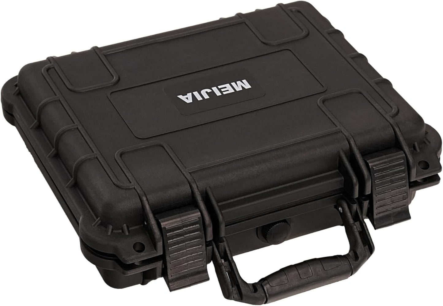 MEIJIA Portable Waterproof Protective Hard Case,Camera Case with Customizable Fit Foam Inserted, Elegant Black (9.17"x 7.56"x4.33")