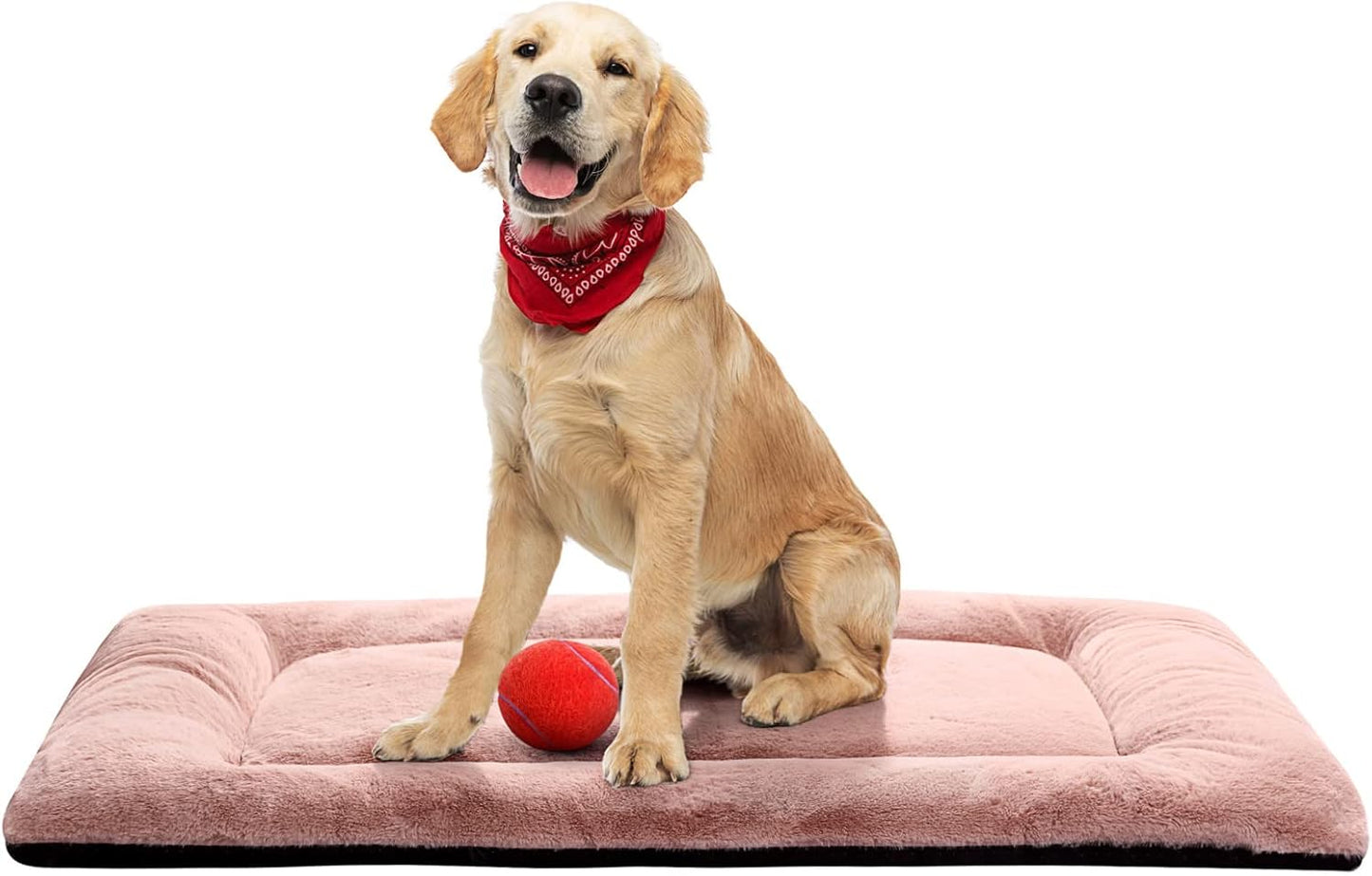 VERZEY Medium/Large Dog Bed Mat Crate Pad, 36" Metal Crates Fit, Ultra-Soft, Machine Washable & Anti-Slip Kennel Mat, Cozy Sleeping Mat for Medium/Large Dogs, Gray, 36L x 23W x 1H Inches