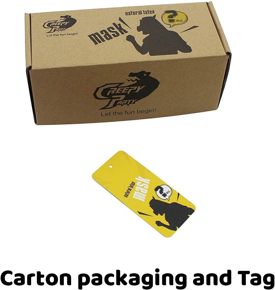 CreepyParty Dinosaur Head Mask Novelty Halloween Costume Party Animal Jurassic Full Head Latex Mask