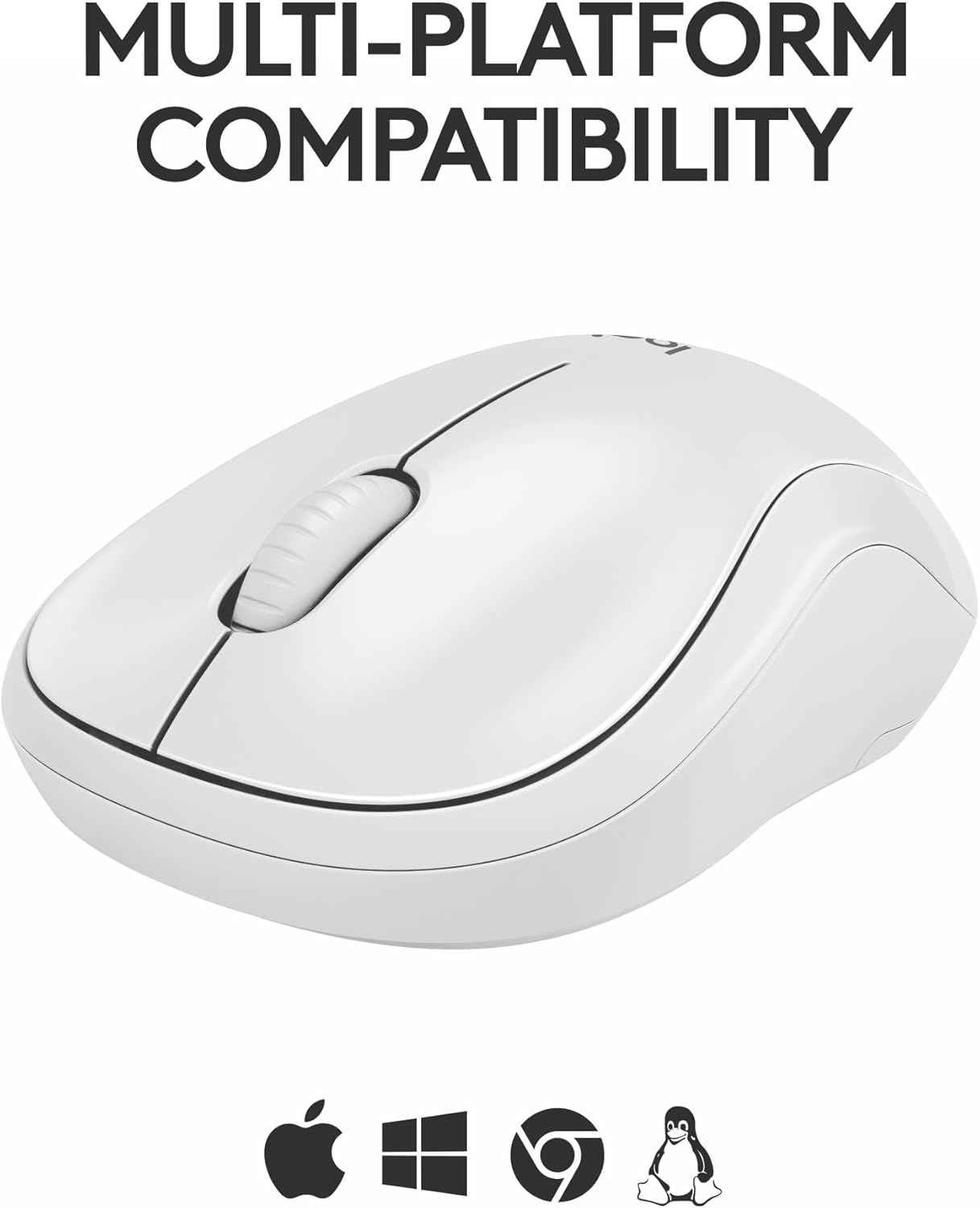 Logitech M185 Wireless Mouse, 2.4GHz with USB Mini Receiver, 12-Month Battery Life, 1000 DPI Optical Tracking, Ambidextrous, Compatible with PC, Mac, Laptop - Black