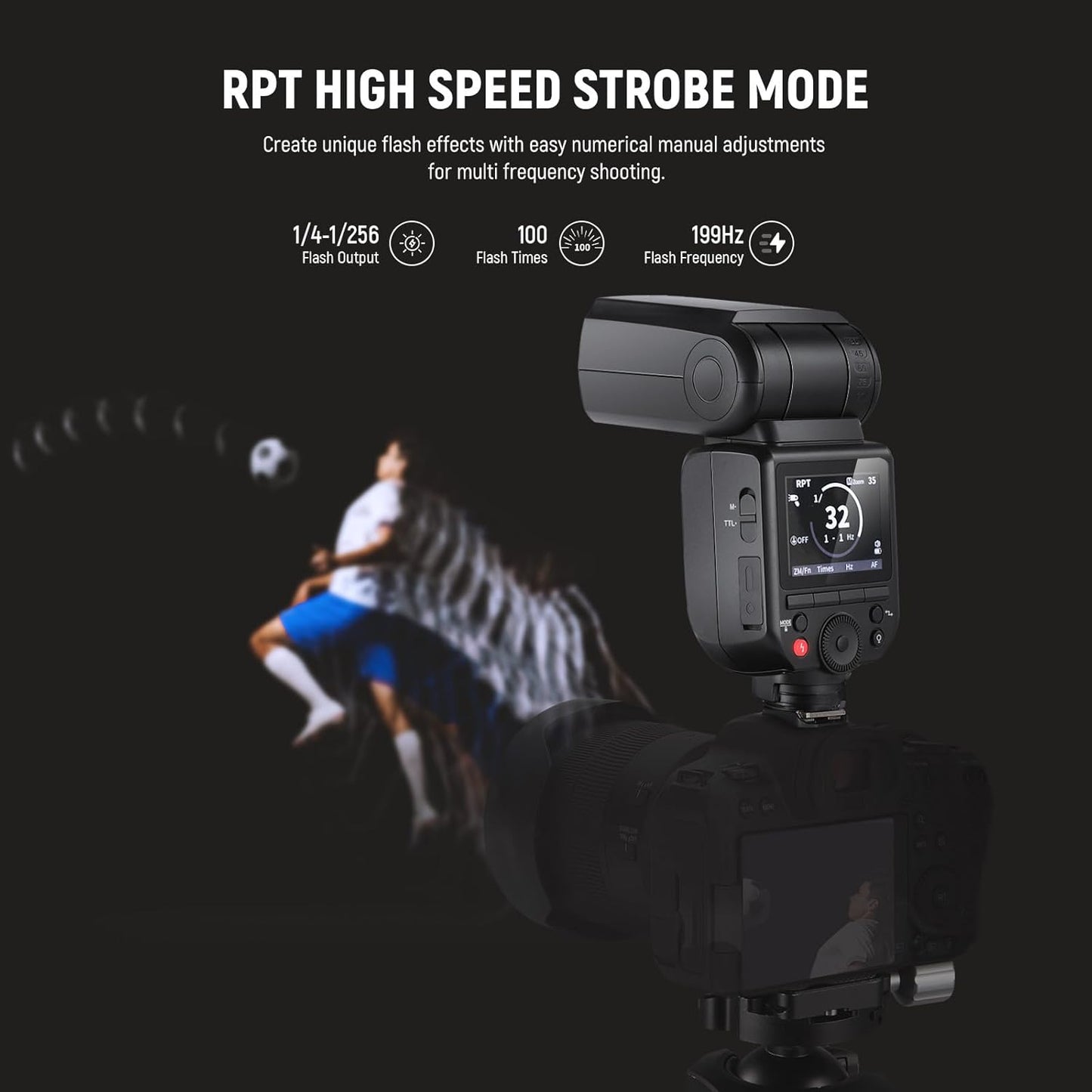 NEEWER Z880-C 2.4G 76Ws TTL Camera Flash Speedlite Compatible with Canon, Upgraded UI, Adjustable Modeling Lamp, TTL/M Quick Switch TCM Key, 1/8000s HSS 7.2V/3000mAh Battery 600 Full Power Flash