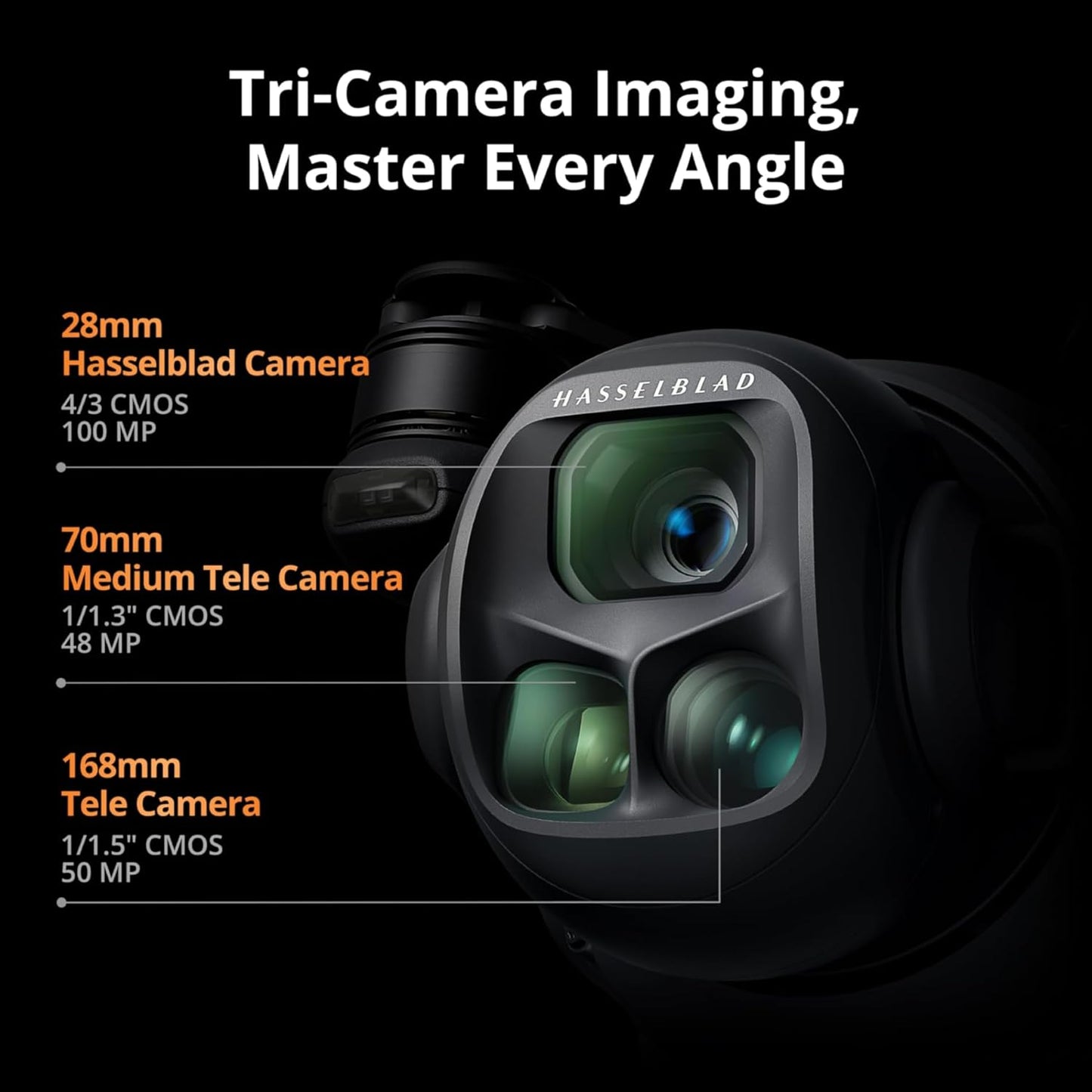 DJI Mavic 4 Pro with DJI RC 2, Flagship Tri-Camera Drone with 100MP 4/3 CMOS Hasselblad Camera, Drone for Professionals, 30km Video Transmission, 51-Min Max Flight Time